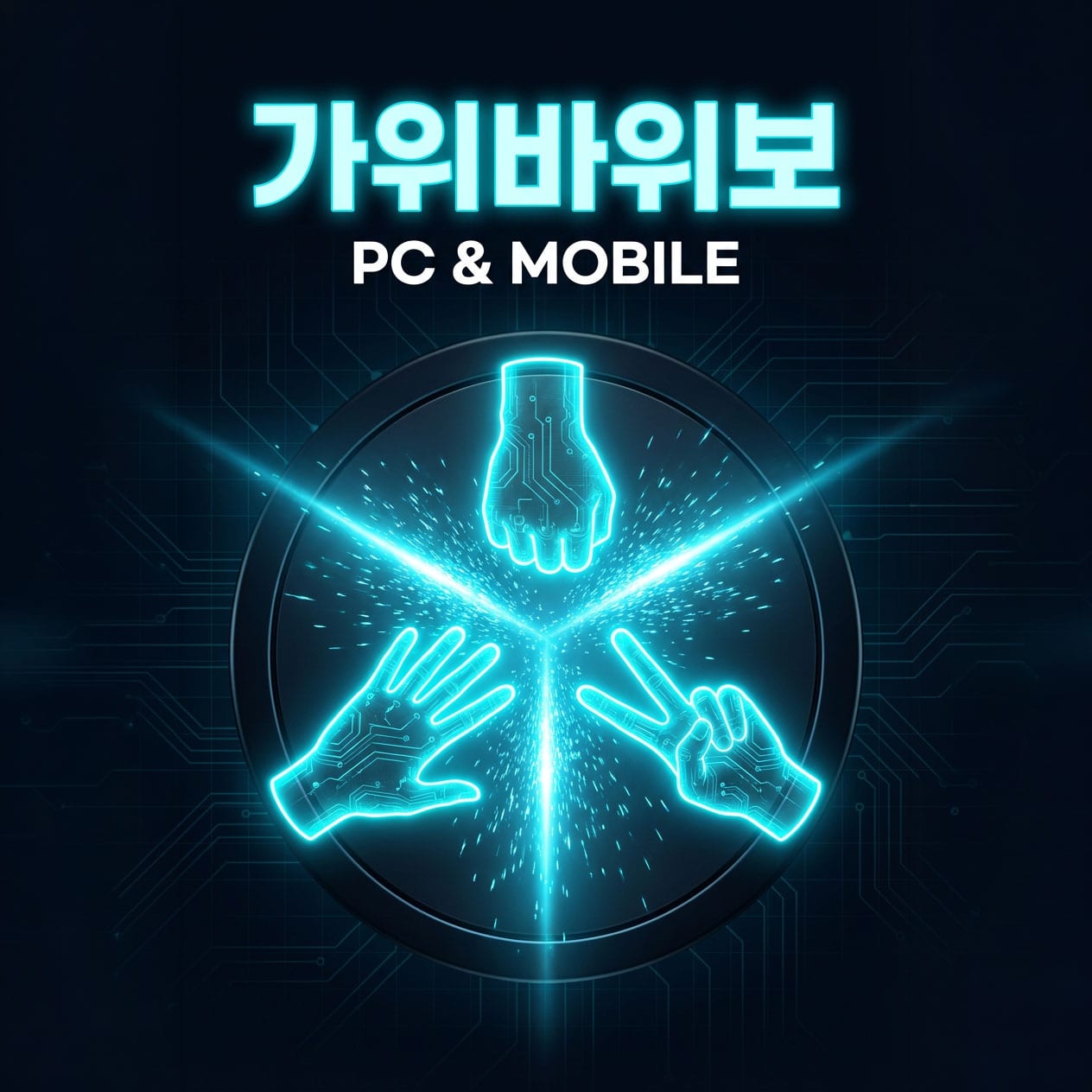 가위바위보를 하는 모습
