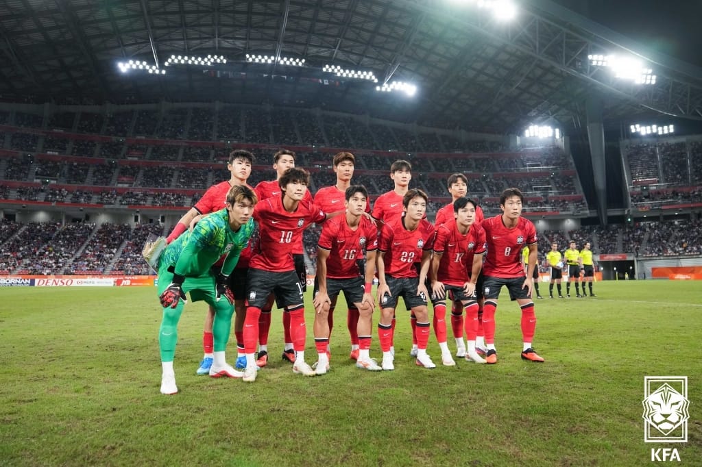 10월3일 아시안게임 결승 일본전에 선발 출전한 한국 남자축구 대표팀11명